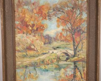 painting in Arts & Crafts frame