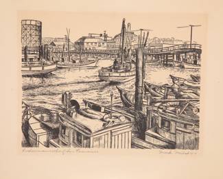 Signed etching
