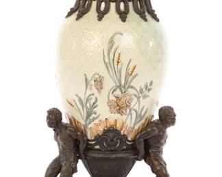Antique Blackamoor porcelain vase