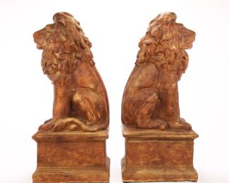 Large decorative lions sculptures