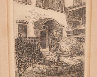 Signed etching