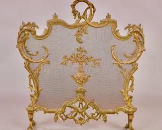 Gilt Brass Fireplace screen