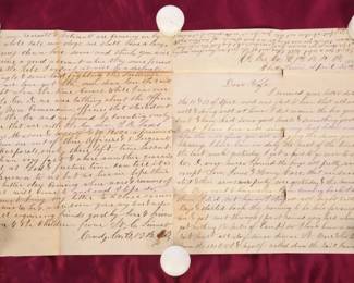 Civil War Letter- Sherman's march- Cave exploring