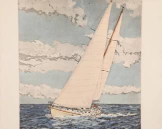 Signed etching