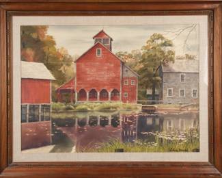 Sidney Moore watercolor painting