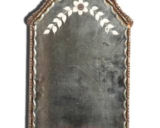 Antique beveled mirror
