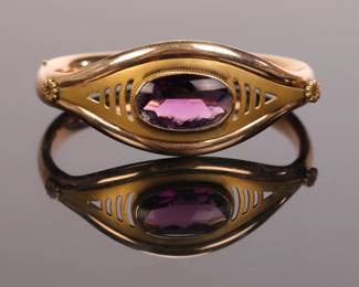 Victorian hinged bangle bracelet