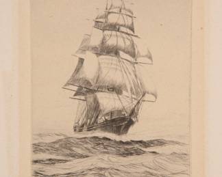 Signed etching