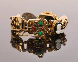 Jeweled slide bracelet