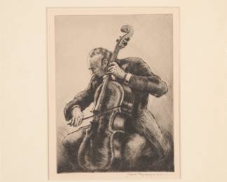 Signed etching