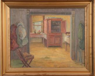 Student of Thomas Hart Benton painting