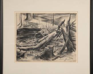 Frederic James original pencil drawing