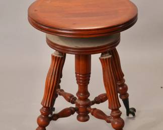 Victorian clawfoot piano bench