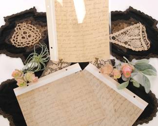 Antique Letter describing the Leonid Meteor shower in the 1800- viewed from Mexico