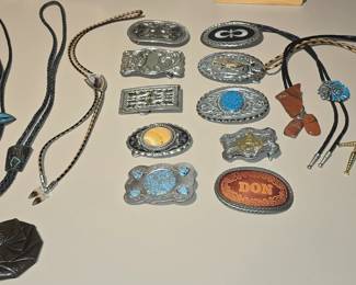BELT BUCKLES & BOLO TIES