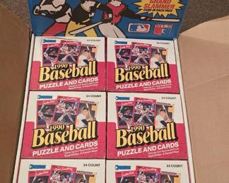 ORIGINAL DONRUSS BASEBALL CARD STORE DISPLAY w/UNOPENED BOXES!