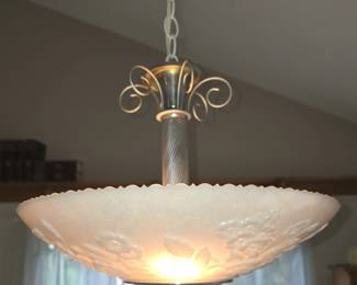 1930'S ART DECO GILL LIGHTING CHANDELIER