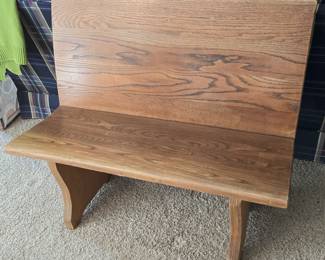 ANTIQUE OAK CHURCH PEW