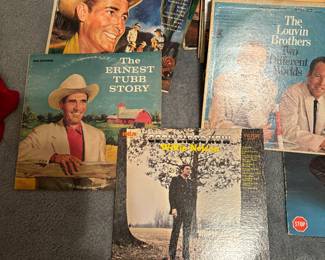 Hundreds of record albums