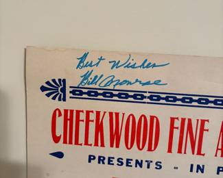 Autographed show bill for Bill Monroe