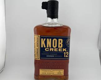 The Knob Creek 12 Year is a rare, age-stated expression from the legendary Knob Creek Distillery, showcasing the depth, complexity, and bold flavor that only twelve years of careful aging can produce. Bottled at 120 proof, uncut and non-chill filtered, this small-batch bourbon delivers the full-bodied intensity that collectors and enthusiasts prize. Its rich amber hue and elegant packaging make it both a standout pour and a highly collectible bottle.
