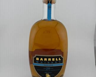 The Barrell Whiskey Decades 20-Year is an extraordinary limited release showcasing two full decades of maturation, further elevated through finishing in Spanish brandy and Hungarian oak casks. Bottled at a bold 142.7 proof, this whiskey delivers remarkable intensity and complexity, with layers of rich fruit, deep oak, and spice. With its extended age, rare finishing cask combination, and limited availability, this expression represents one of Barrell’s most ambitious projects to date and a highly coveted prize for collectors at auction.