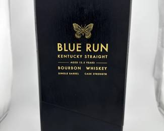 This 13.5 Year Kentucky Straight Bourbon from Blue Run Spirits is a rare, age-stated release bottled at cask strength to showcase the unfiltered intensity and complexity of well-matured Kentucky bourbon. Carefully selected from limited stocks and curated under the guidance of legendary Master Distiller Jim Rutledge, this expression embodies the harmony of long aging and uncompromising craftsmanship. Encased in Blue Run’s signature modern glass bottle, adorned with the iconic butterfly emblem in silver, this release is as visually striking as it is collectible. With its extended aging and natural proof, it delivers a flavor experience that few modern bourbons can rival, making it highly desirable for both connoisseurs and investors.