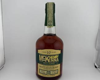 Henry McKenna Bottled-in-Bond is an iconic expression from Heaven Hill Distillery, offering a rare combination of historic legacy, age, and quality. Distilled in 1980s-style tradition and matured for 10 years, this bourbon is bottled-in-bond under the strict federal standards, guaranteeing authenticity, integrity, and exceptional craftsmanship. Its full-bodied flavor profile and smooth, balanced finish make it a coveted release for collectors and bourbon enthusiasts alike.