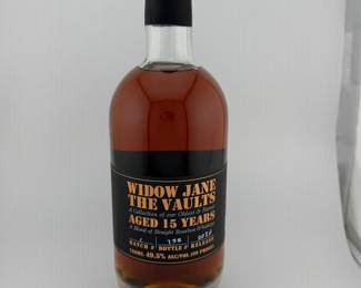 The Widow Jane The Vaults series represents the pinnacle of the distillery’s artistry, showcasing some of its oldest and rarest bourbons. This inaugural 2020 release features a carefully curated blend of straight bourbons aged a minimum of 15 years, finished in custom Appalachian oak casks to enhance depth and complexity. Individually numbered as Bottle #755 from Batch #1, this limited-edition release is both historically significant and exceptionally scarce, making it a centerpiece for collectors and a highlight at auction.