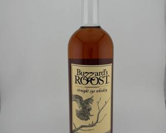 The Buzzard’s Roost Smoked Barrel Straight Rye Whiskey represents an innovative take on rye, finished in proprietary smoked barrels to create a bold and distinctive flavor profile. This offering is from the inaugural Batch 1 and is individually numbered as Bottle #0716, underscoring its rarity and collectibility. With its unique finishing process, limited first-batch release, and rising reputation of the Buzzard’s Roost brand, this bottle stands out as a desirable addition for rye enthusiasts and a compelling highlight at auction.