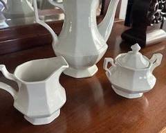 Coffee with cream and sugar