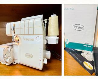 White Superlock 634DE serger sewing machine
Instruction manuals not included but is available for digital download