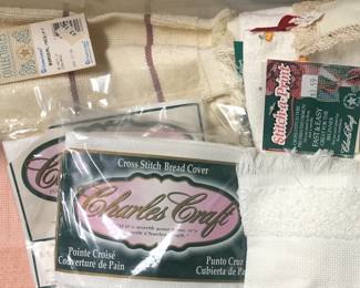 Charles Craft cross stitch linens 