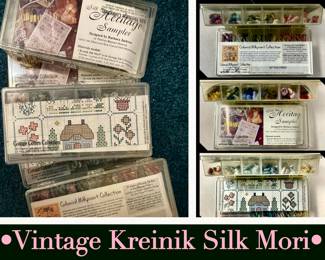 Vintage Kreinik Silk Mori Milkpaint Cottage and Heritage 