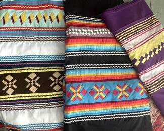 Vintage Seminole pieced fabric