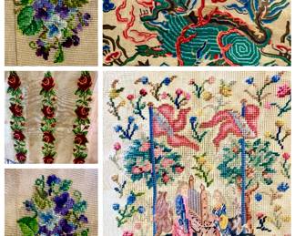 Various Ready to finish embroidery pieces 