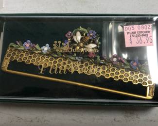 A vintage bell pull hanger by Just Nan.  Has original price sticker.  