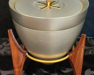 Mid Century rocket ship ice bucket