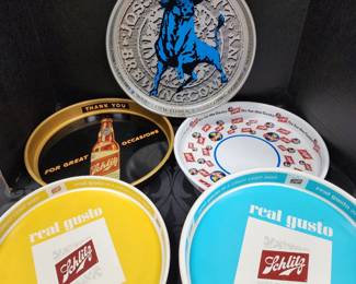 Schlitz beer trays
