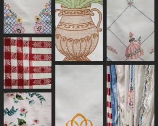 Lots of beautiful linens!