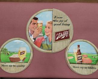 1950s Schlitz Beer Signs