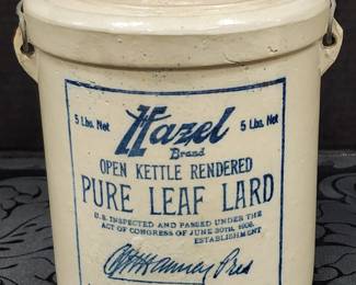 Red Wing Hazel Lard Crock with Lid