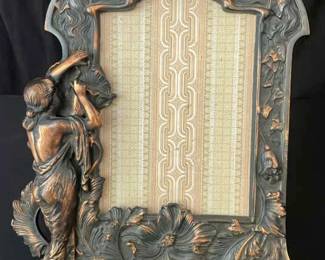 Art Nouveau Cast Iron Picture Frame 