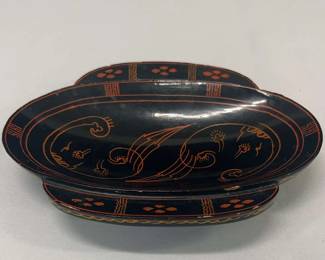 Oval Shaped Lacquerware Bowl