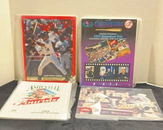 Souvenir Programs For NC Minor League Baseball Teams