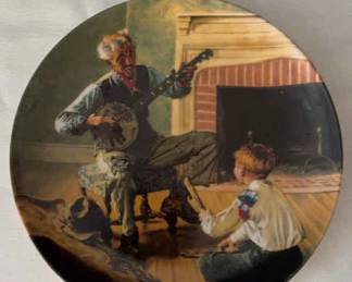 Norman Rockwell The Banjo Player