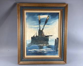 Lot 35 - Signed & Framed Oil Painting