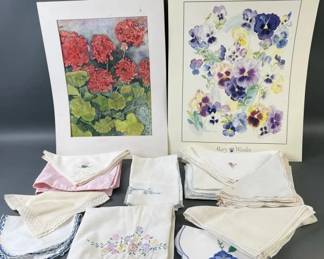 Lot 140 - Bon Homme Richard Print, Jurmo Pastel Piece & More