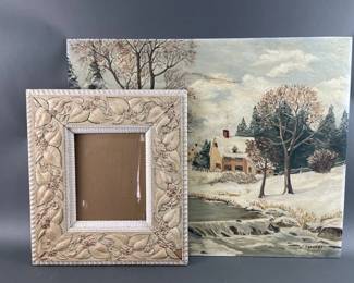 Lot 87 - Seated Lady & Still Life Paintings/Canvas Boards
