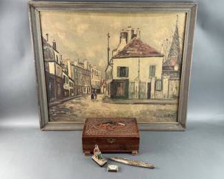 Lot 217 - Bleak Owl & Shell Vases & Donegal China Vase
